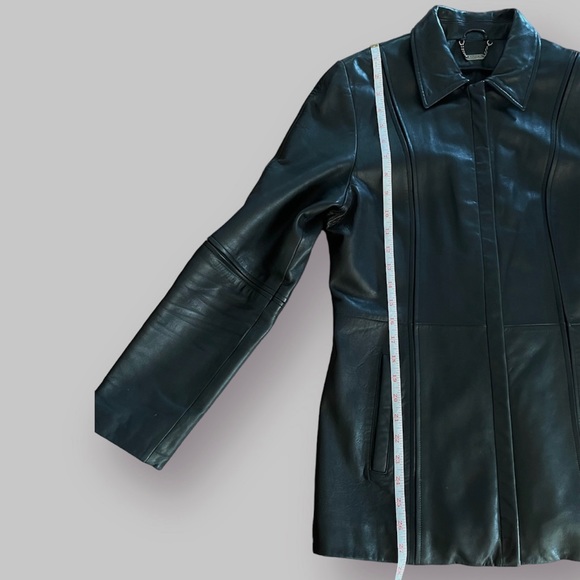 SOLD Black Vintage Danier Leather Jacket - Picture 11 of 16